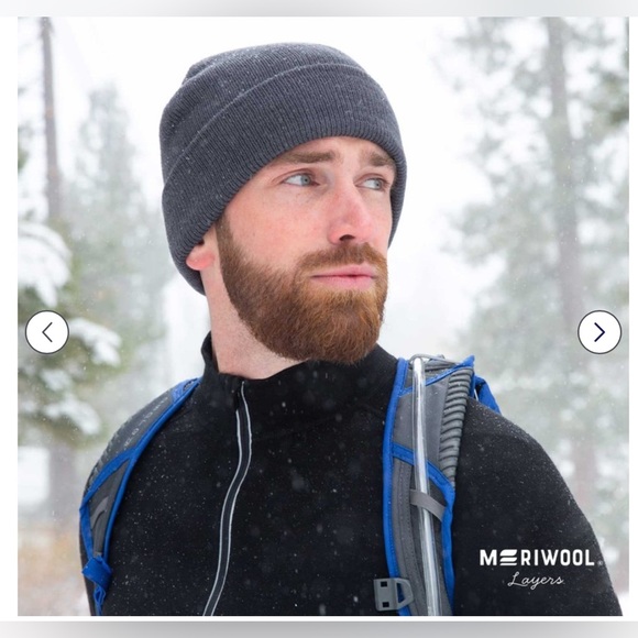 Meriwool Beanie for Men and Women Merino Wool Blend Ribbed Knit Winter Hat - Picture 2 of 9